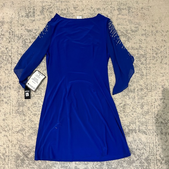 Blue MSK Dress with Diamond Detailing - Picture 4 of 5